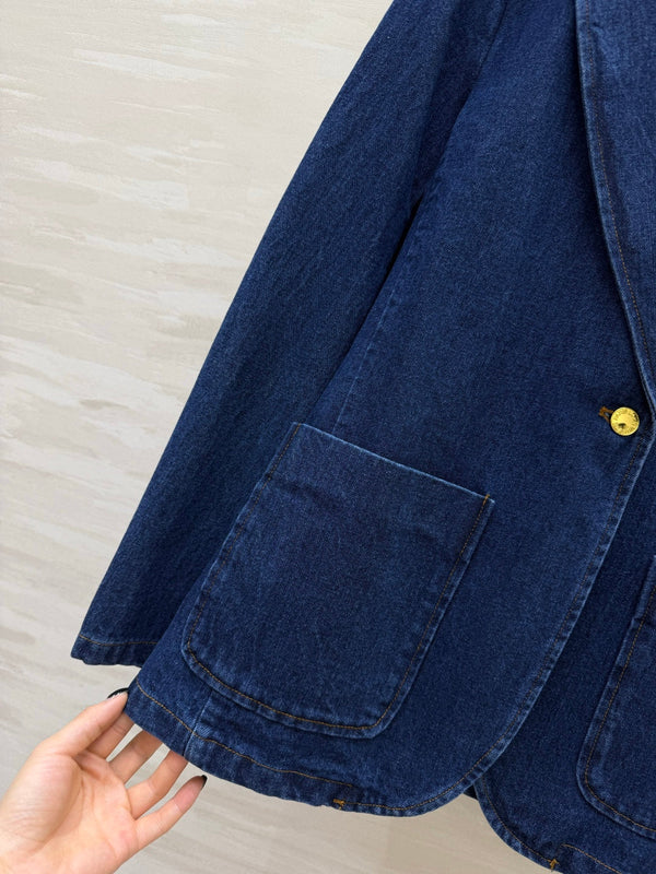 LV 26 Denim Blazer Dark Blue in Denim 308312