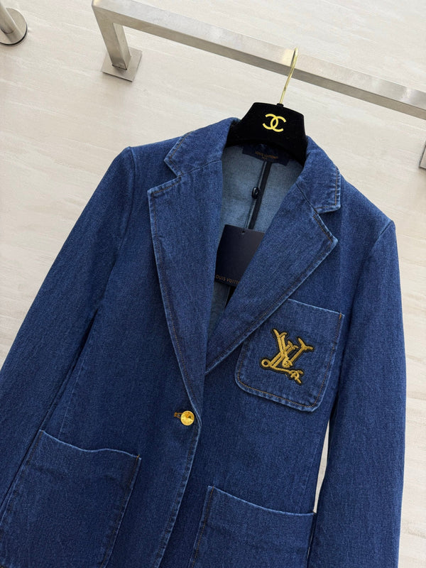 LV 26 Denim Blazer Dark Blue in Denim 308312