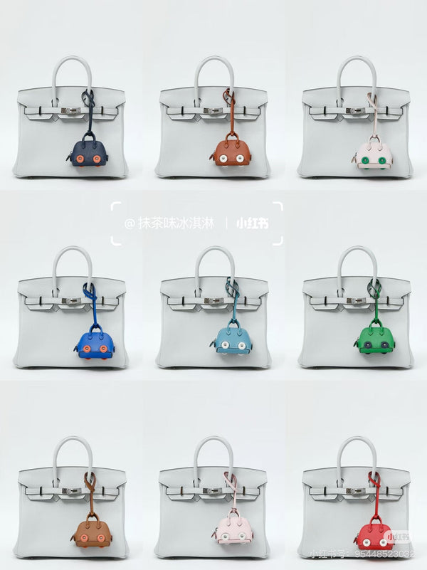 Hermès Bolide On Wheels Charm in Leather