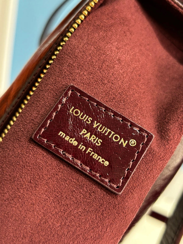 LV Side Trunk MM 23.5cm Dark Brown in Smooth Calfskin 152199