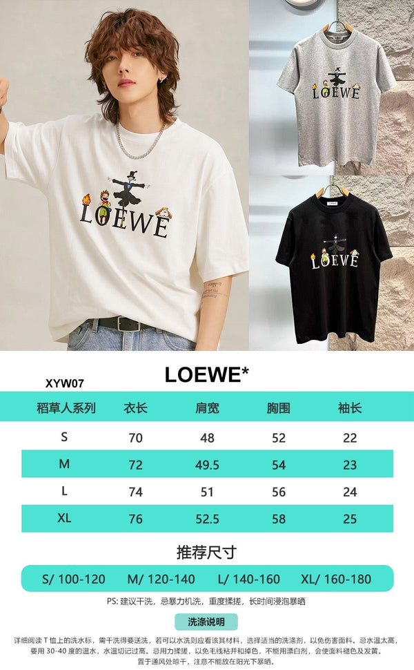 Loewe 26SS Short-sleeved T-shirt White in Cotton 326556