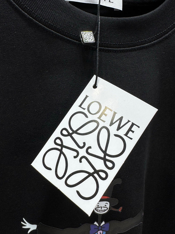 Loewe 26SS Short-sleeved T-shirt Black in Cotton 326554