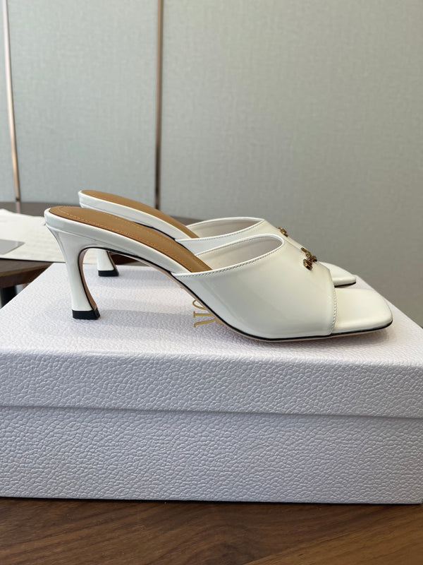 Dior 26 Sandal 70mm White in Cowhide 727964