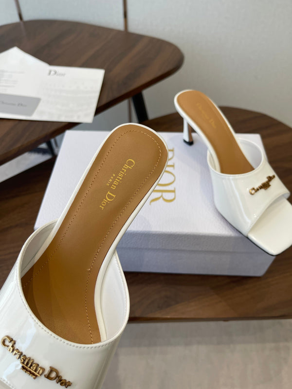 Dior 26 Sandal 70mm White in Cowhide 727964
