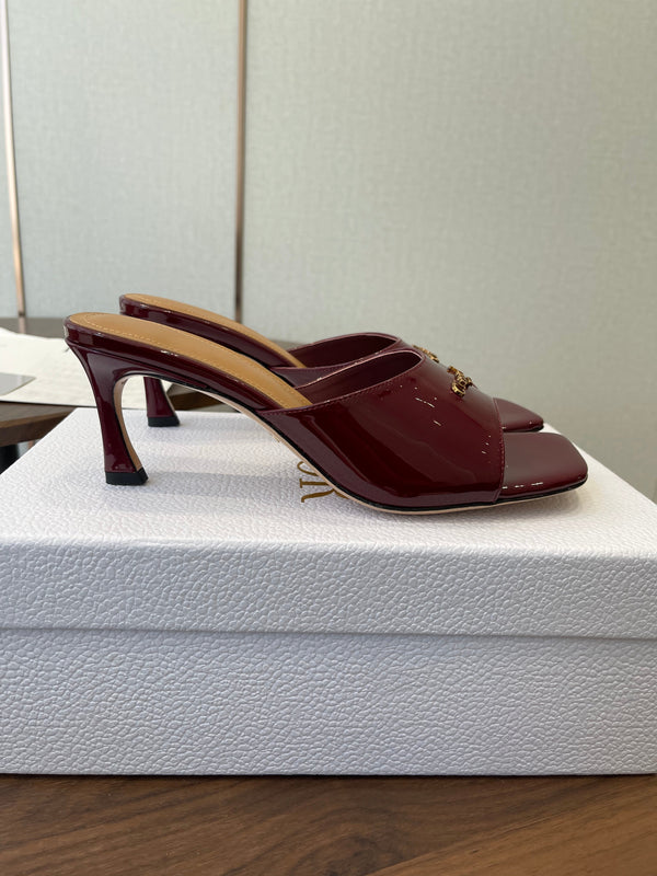 Dior 26 Sandal 70mm Burgundy in Cowhide 727961
