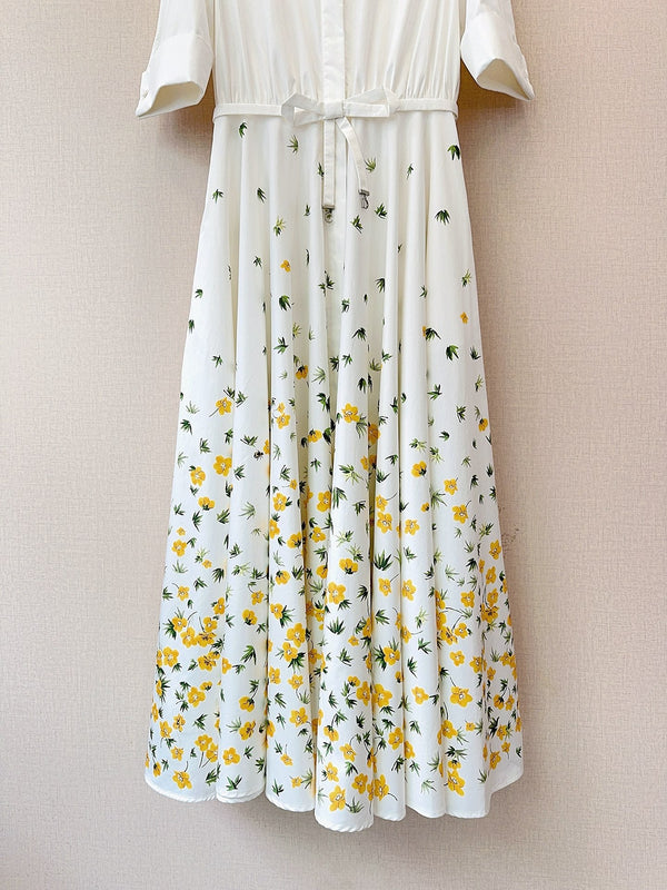 Dior Dress White in Cotton 374083