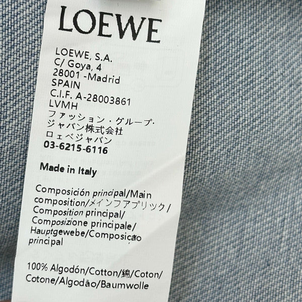 Loewe 26 Lace-up Skirt Blue in YB Twill Cotton Denim 375337