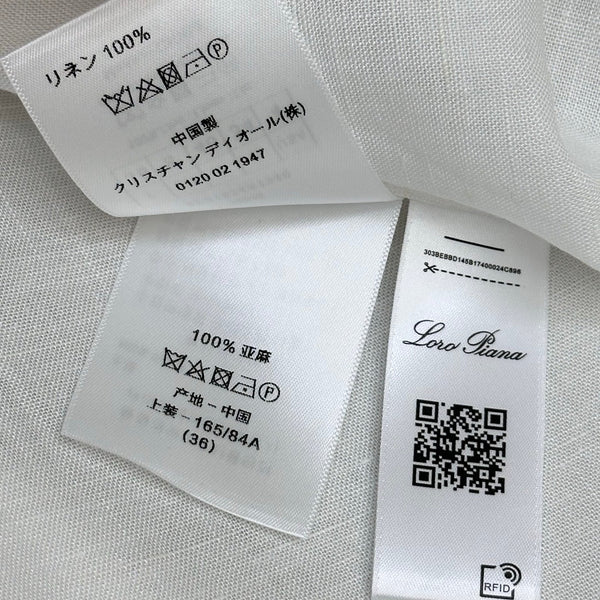 LP 26 Pocket Tie-Front Dress White in Linen 375361