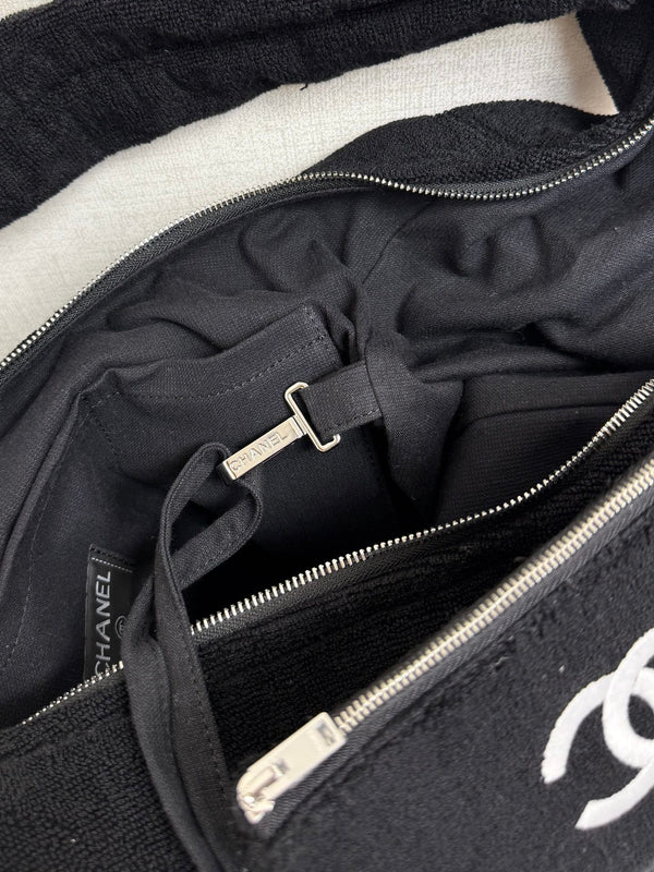 Chanel Sac de plage 2026 60 Noir en coton