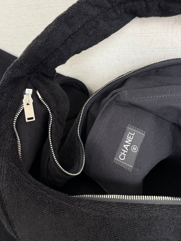Chanel Sac de plage 2026 60 Noir en coton