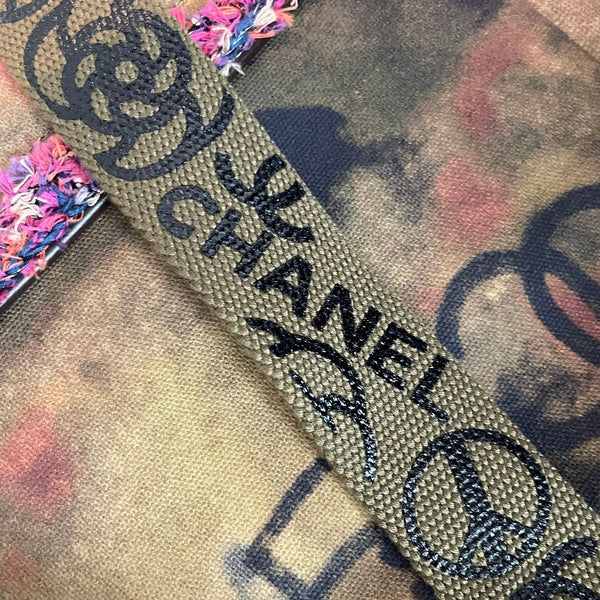 Chanel Graffiti On the Pavements Bag 42cm Multicolor in Canvas