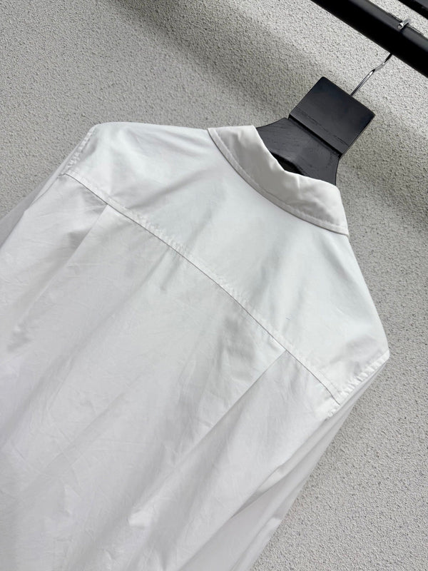 Dior Logo Shirt White in Cotton 374551