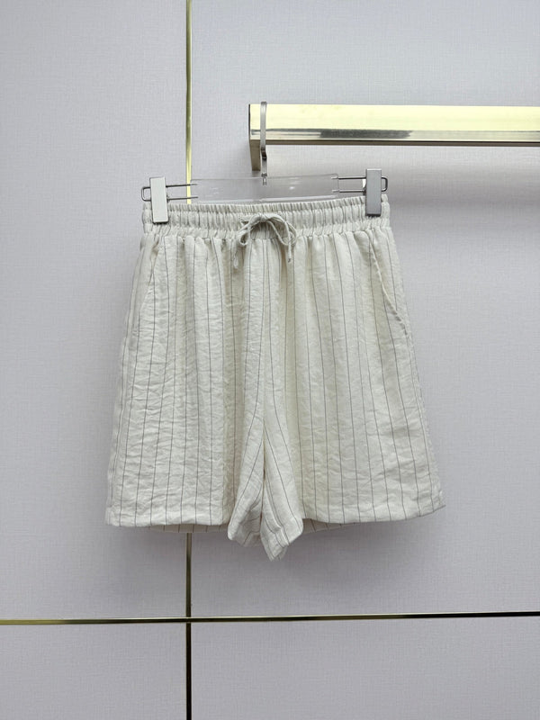 Chanel 26SS Sleeveless Shirt + Shorts Set in Polyester 375649