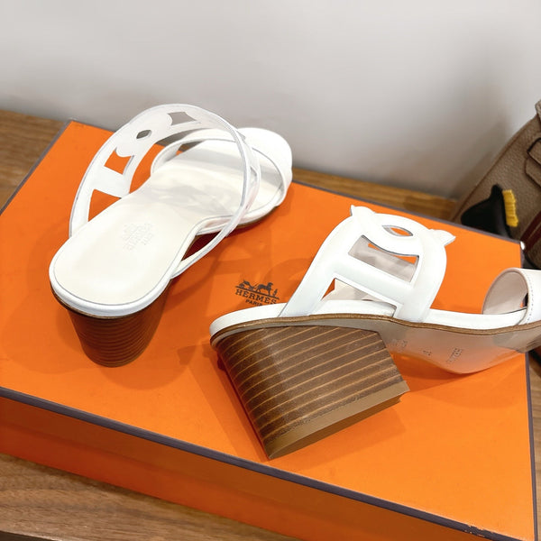 HM Sandal 60 White in Calfskin 743964