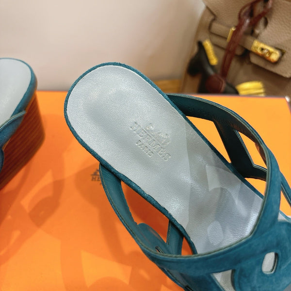 HM Sandal 60 Deep teal in Suede 743974
