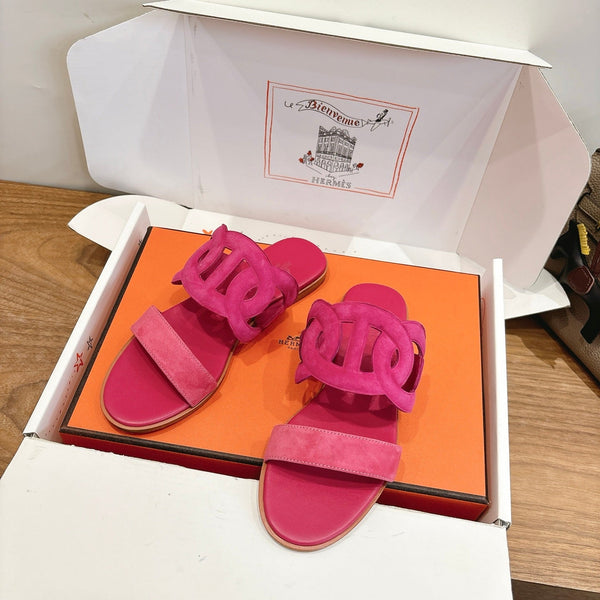 HM Sandale Rose en Daim 743982