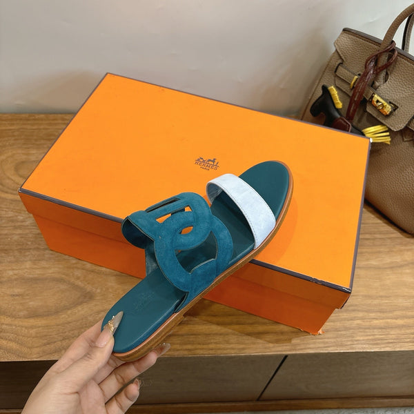 HM Sandal Deep teal in Suede 743983