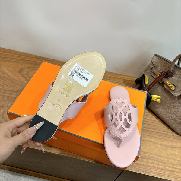 HM Mage Sandal Pink in Calfskin 744046