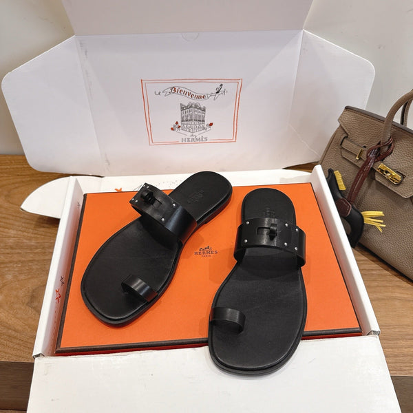 HM July Sandal Black in Cowhide 744062