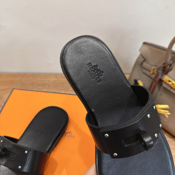 HM July Sandal Black in Cowhide 744062