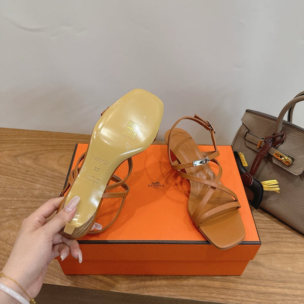 HM June Sandal Brown in Cowhide 744048