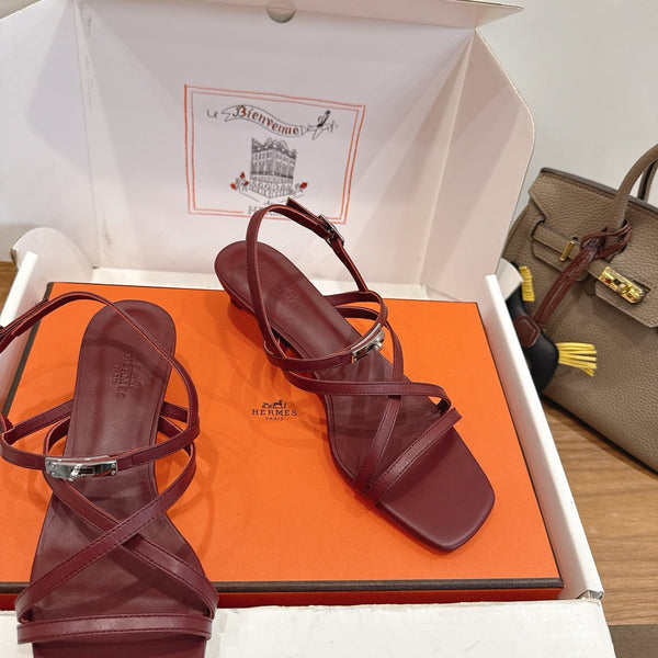 HM June Sandal Burgundy in Cowhide 744050