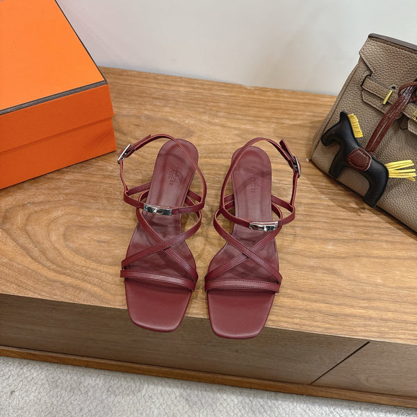 HM June Sandal Burgundy in Cowhide 744050