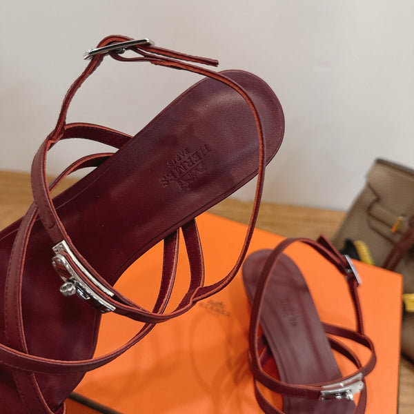 HM June Sandal Burgundy in Cowhide 744050