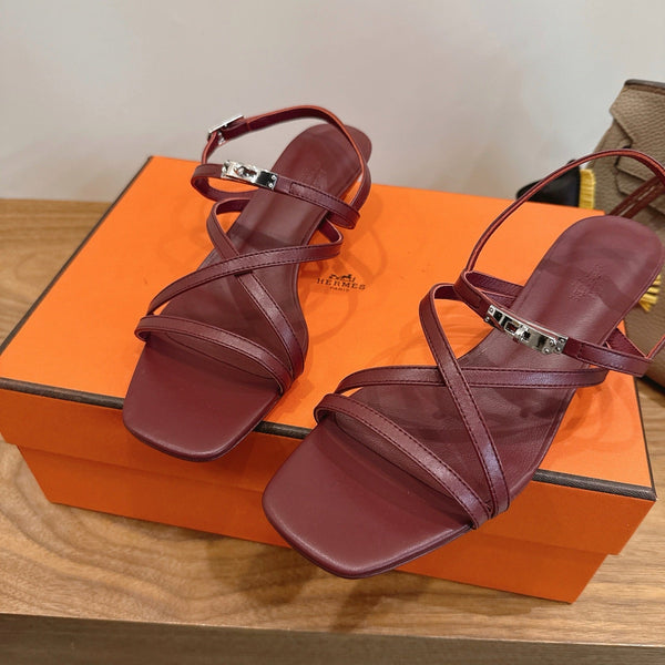 HM June Sandal Burgundy in Cowhide 744050