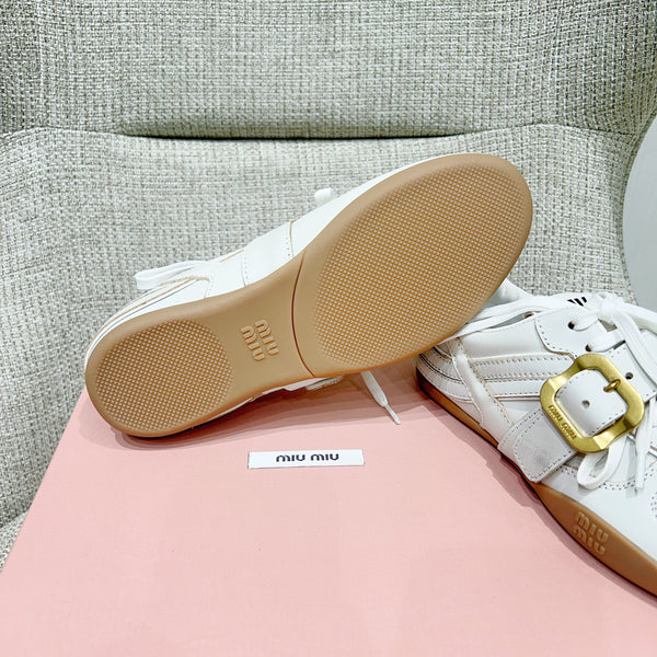 Miu 26 Sneaker White in Cowhide 747377