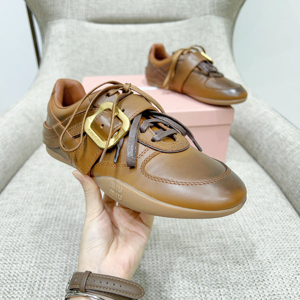 Miu 26 Sneaker Brown in Sheepskin 747378