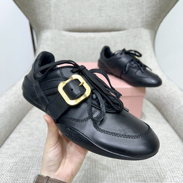 Miu 26 Sneaker Black in Sheepskin 747379