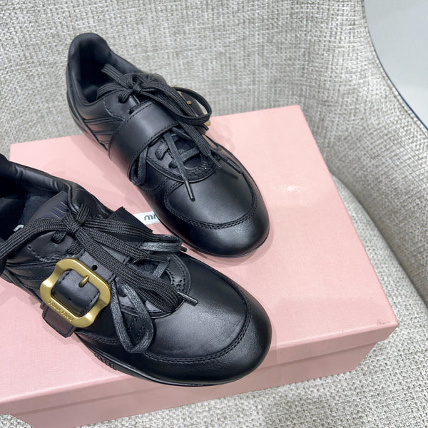 Miu 26 Sneaker Black in Sheepskin 747379