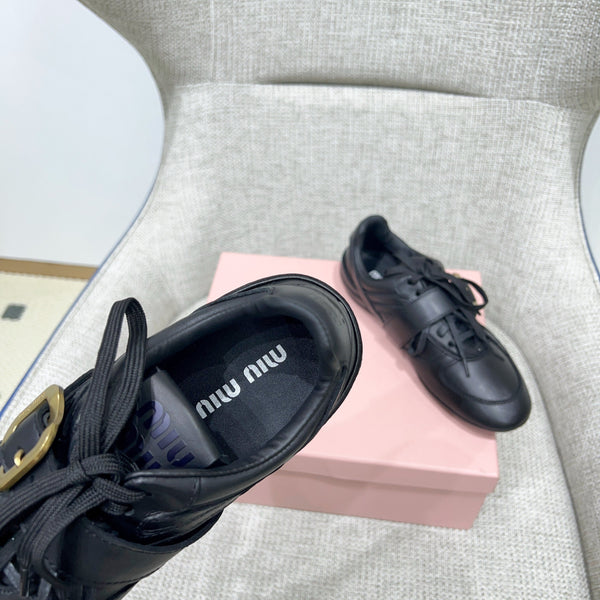 Miu 26 Sneaker Black in Sheepskin 747379