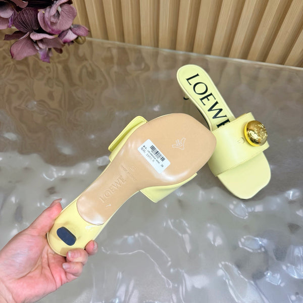 Loew 26 Sandal 45 Lemon Yellow in Cowhide 749384