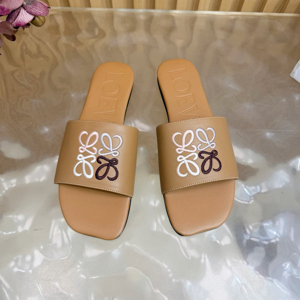 Loew Sandal Brown in Sheepskin 749331