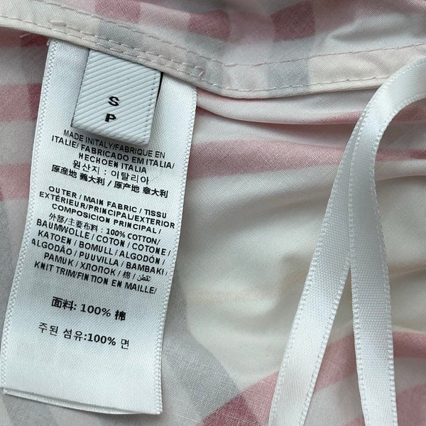 BBR Checkered Shirt and Shorts Set Pink in Polyester 378858