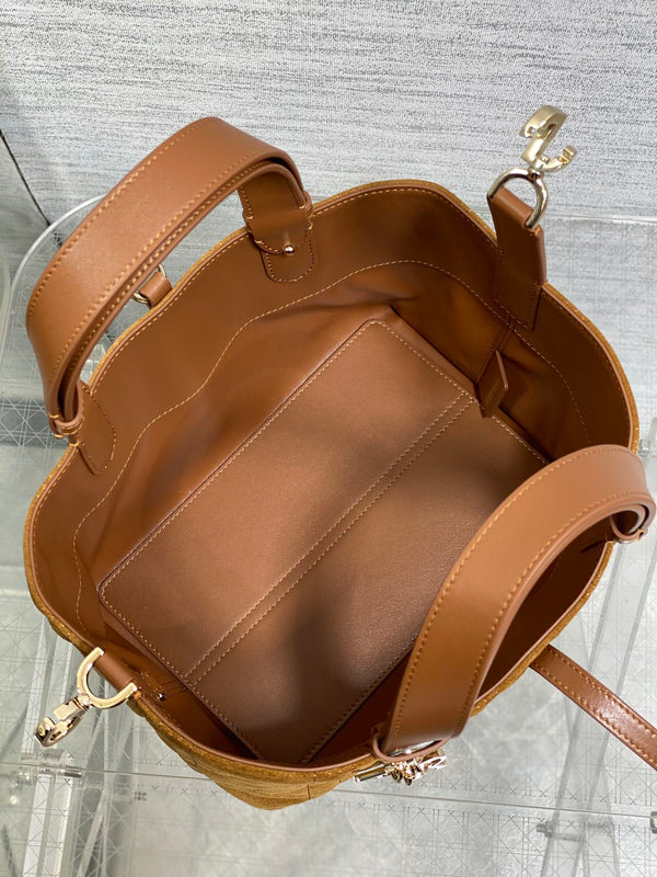 CD Toujours Vertical 23cm Brown in Suede 286491