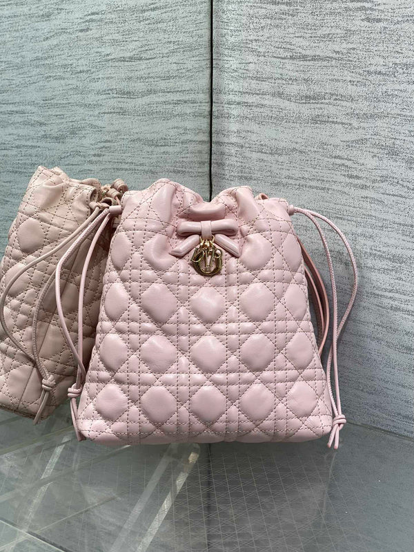 CD Dior Adiorable Bag 22cm Light Pink in Quilted Leather 286637