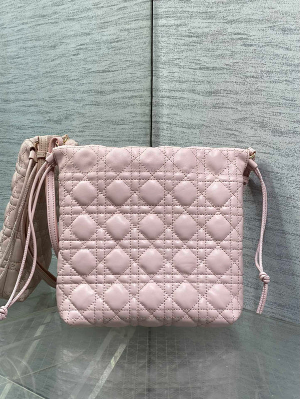 CD Dior Adiorable Bag 22cm Light Pink in Quilted Leather 286637