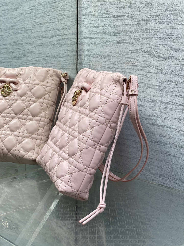 CD Dior Adiorable Bag 22cm Light Pink in Quilted Leather 286637
