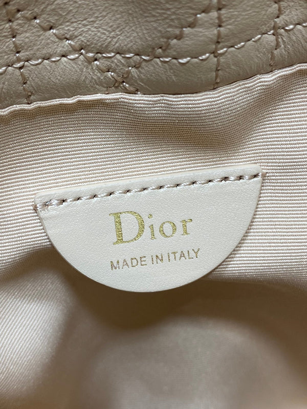 CD Dior Adiorable Bag 22cm Beige in Quilted Leather 286639