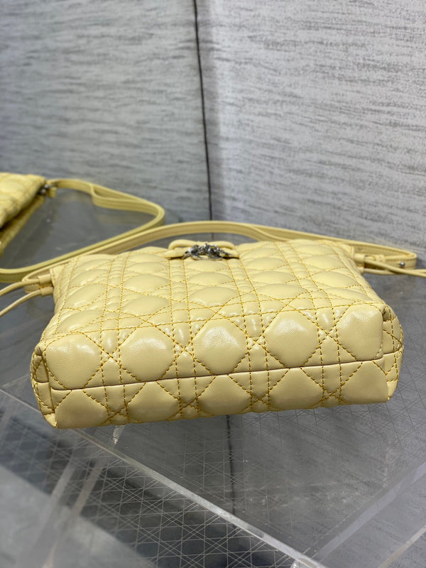 CD Dior Adiorable Bag 22cm Yellow in Quilted Leather 286645