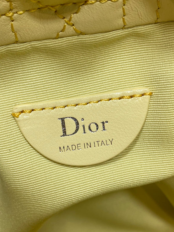 CD Dior Adiorable Bag 22cm Yellow in Quilted Leather 286645