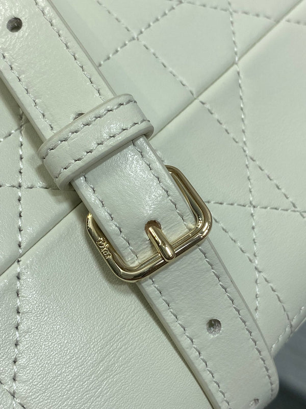 CD 26 Trianon Hobo Chain Bag 25cm White in Cowhide 286604