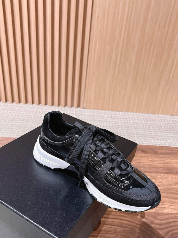 CC Sneaker Black in Leather 753927