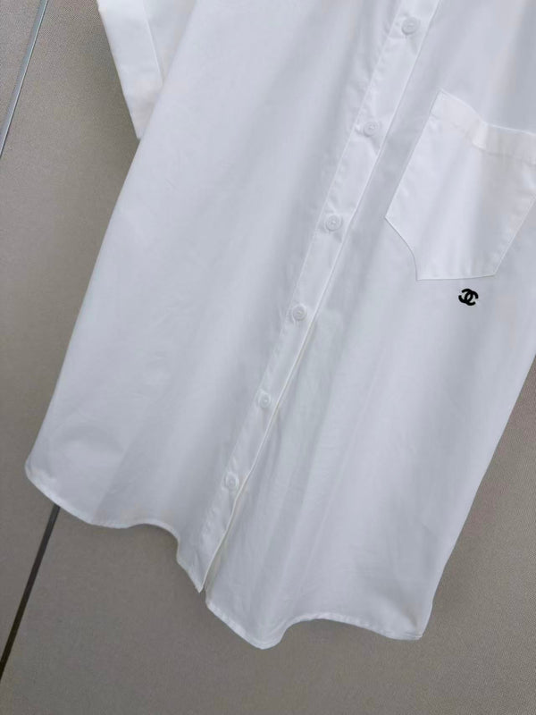 CC Short-sleeved Shirt White in Cotton 379640