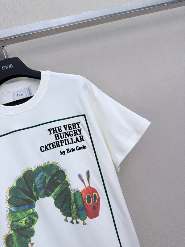 CD 26 Crew Neck Short-sleeved T-shirt White in Cotton 379662