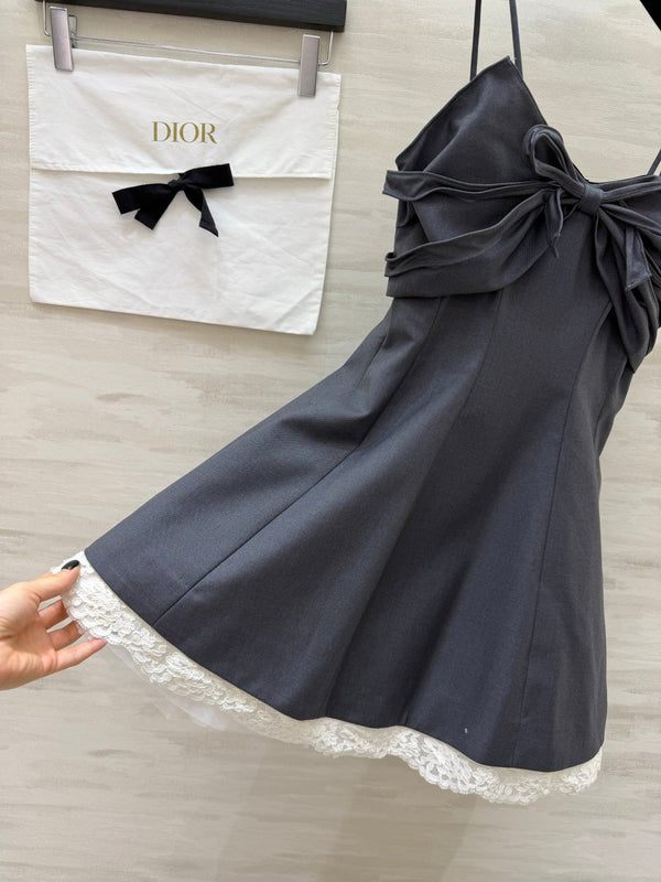 CD 26 Sweet Bow-Tie Princess Dress Black in Cotton 379202