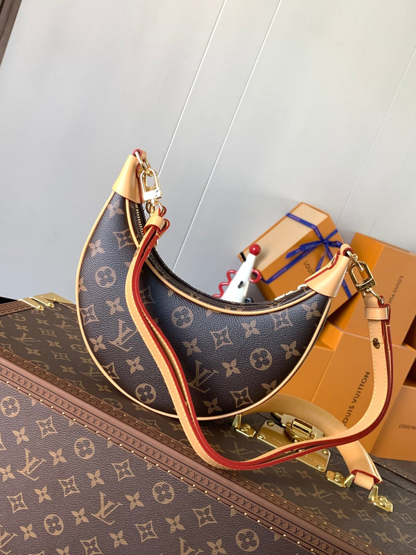 LV Loop Baguette Bag 23cm Brown in Cowhide 286672